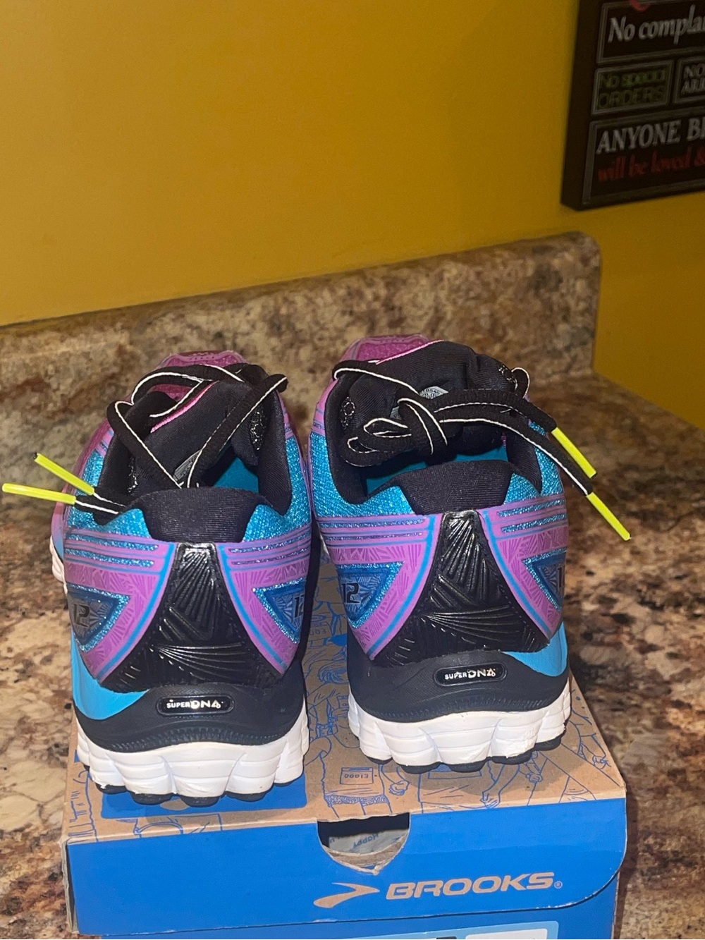 Brooks Glycerin 10 Women's Purple, Blue and Green Running Shoes - Picture 5 of 9